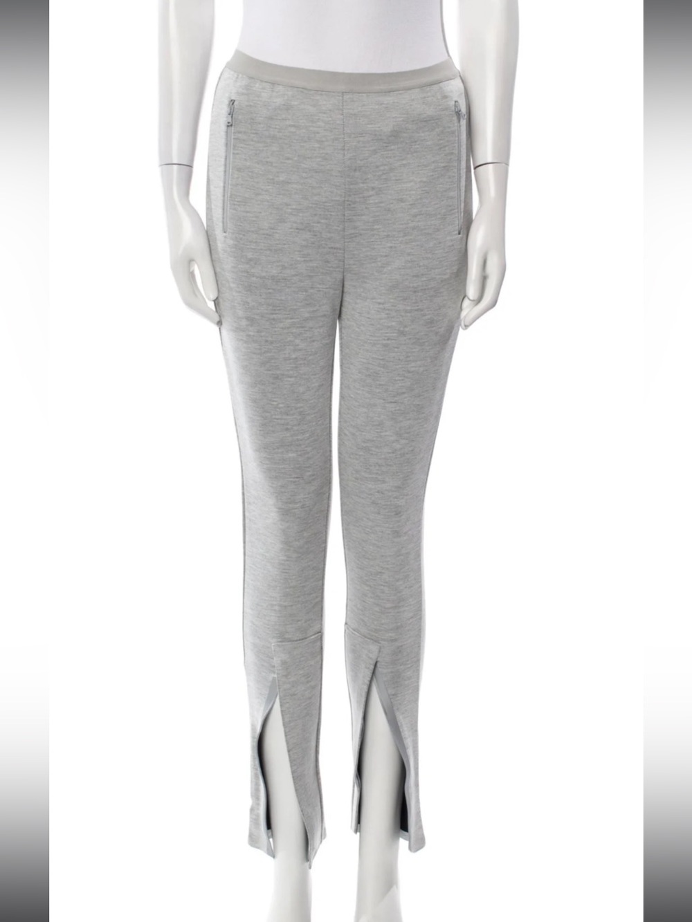 Wardrobe.Nyc WARDROBE.NYC grey jersey split-hem leggings